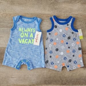 Baby Cat & Jack And Okie Dokie Rompers Bundle